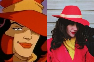 Where In The World Is Carmen Sandiego? Costume thrifted vintage secondhand hannah rupp