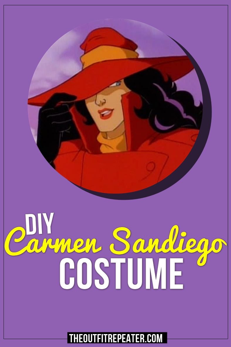 Where In The World Is Carmen Sandiego? | Costume | www.theoutfitrepeater.com Where In The World Is Carmen Sandiego? Costume thrifted vintage secondhand hannah rupp