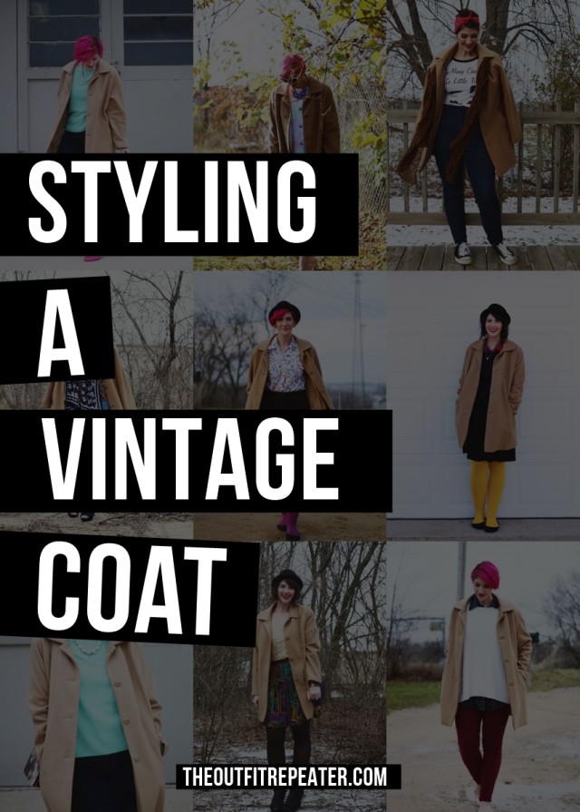 Got a vintage coat that you're stumped on styling? Take some tips from me and my 1960's era camel colored shell coat.