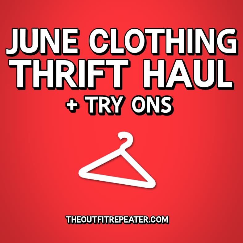 June monthly thrift haul video