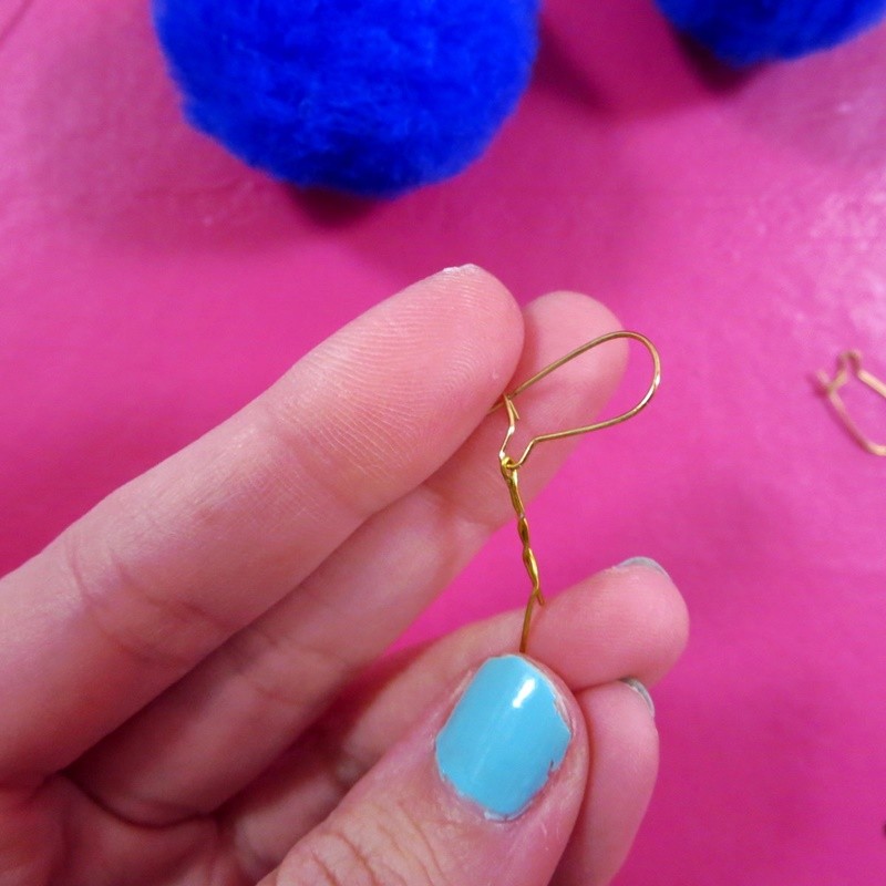 DIY Pom-pom Earrings in Under 5 Minutes!