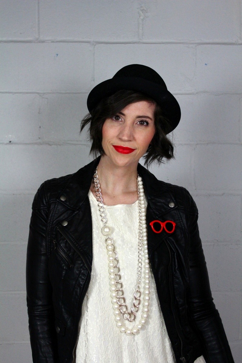 the outfit repeater hannah rupp fashion blog style evolution white dress moto jacket red