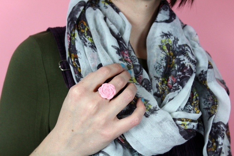 Winter Capsule Wardrobe Challenge: Day 6 | www.theoutfitrepeater.com the outfit repeater hannah rupp winter capsule wardrobe challenge thrifted vintage purple olive green cute