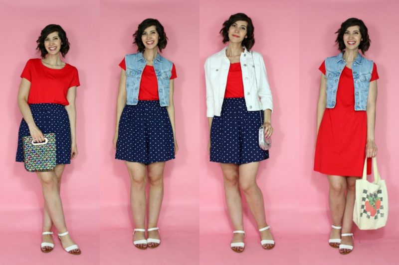 A Colorful Summer Capsule Wardrobe | 10 Pieces, Countless Outfits | www.theoutfitrepeater.com hannah rupp the outfit repeater colorful summer capsule wardrobe challenge