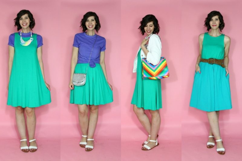 A Colorful Summer Capsule Wardrobe | 10 Pieces, Countless Outfits | www.theoutfitrepeater.com hannah rupp the outfit repeater colorful summer capsule wardrobe challenge