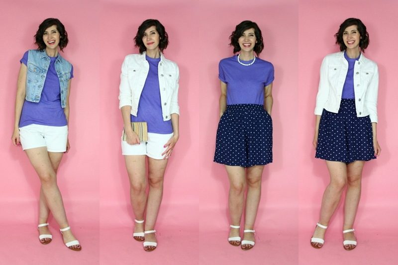 A Colorful Summer Capsule Wardrobe | 10 Pieces, Countless Outfits | www.theoutfitrepeater.com hannah rupp the outfit repeater colorful summer capsule wardrobe challenge