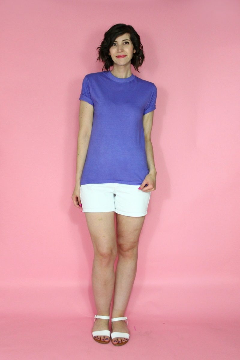 hannah rupp the outfit repeater colorful summer capsule wardrobe challenge