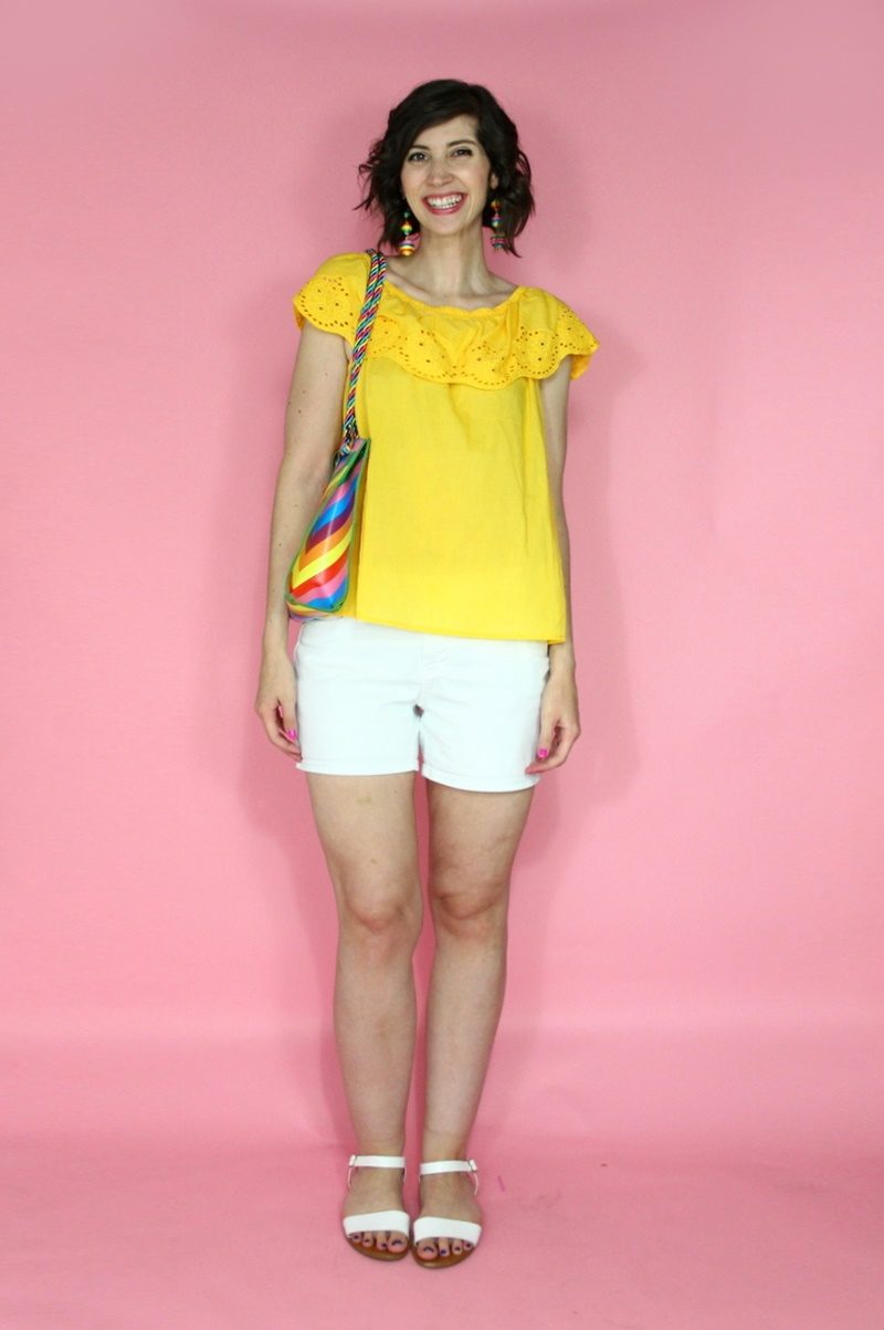 hannah rupp the outfit repeater colorful summer capsule wardrobe challenge