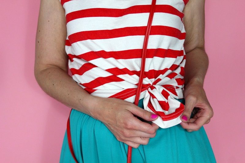 hannah rupp the outfit repeater bright neon nautical summer fashion idea