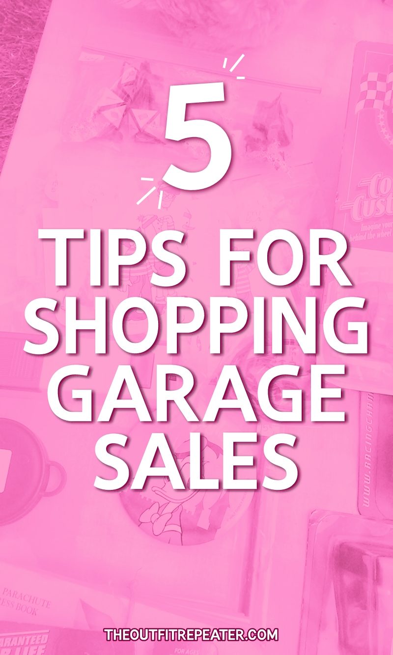 shopping garage sale tips yard thrift secondhand resale hannah rupp the outfit repeater august 12th